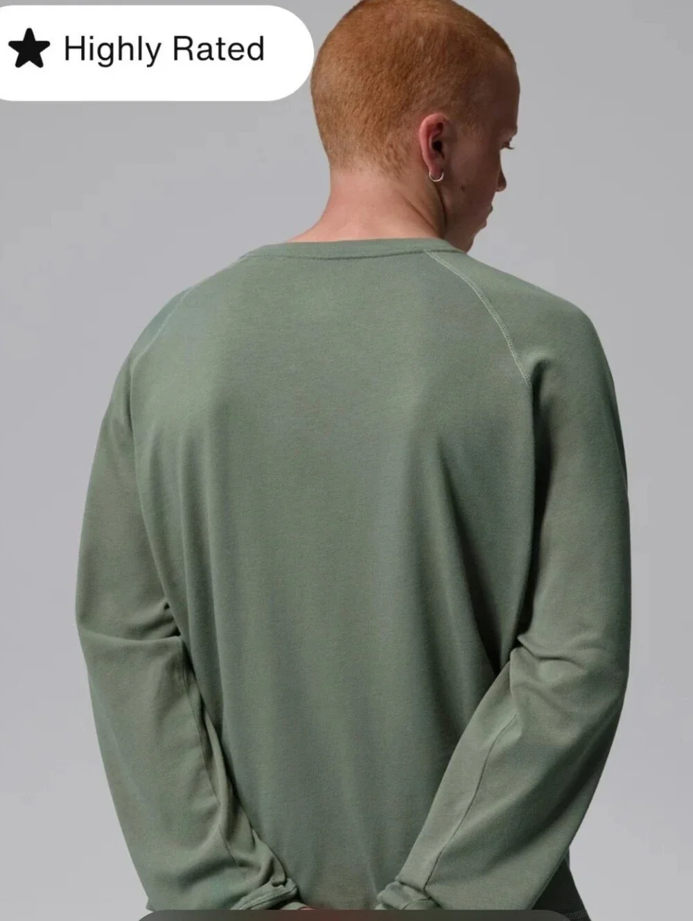 Jordan Flight Heavyweight Long-Sleeve Top ~ Vintage Lichen IF1829-325 | Mens: L